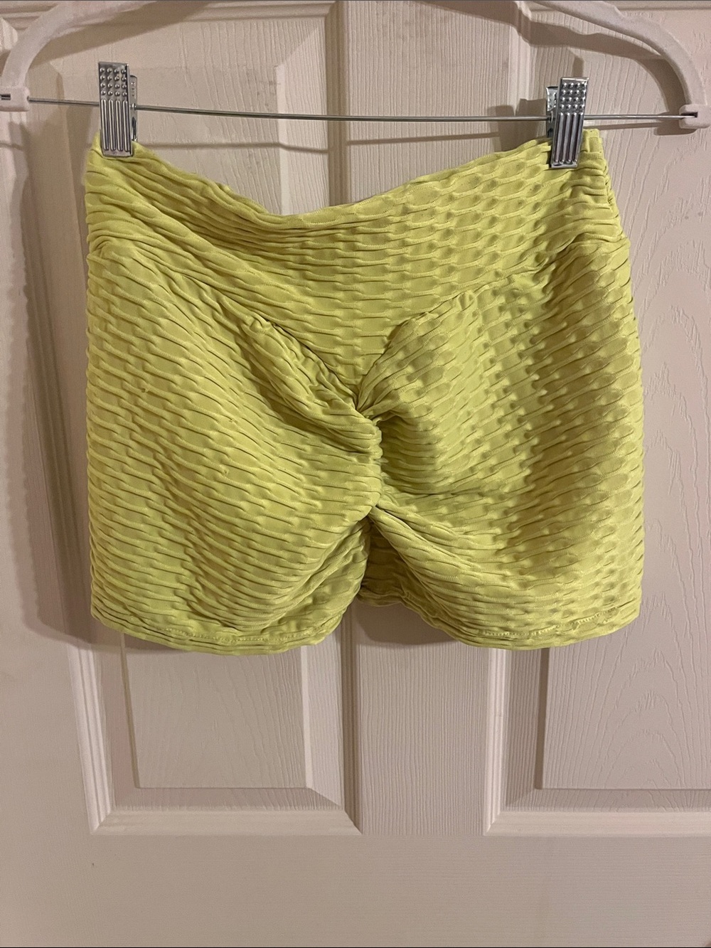 Yellow/Lime Scrunch Booty Shorts